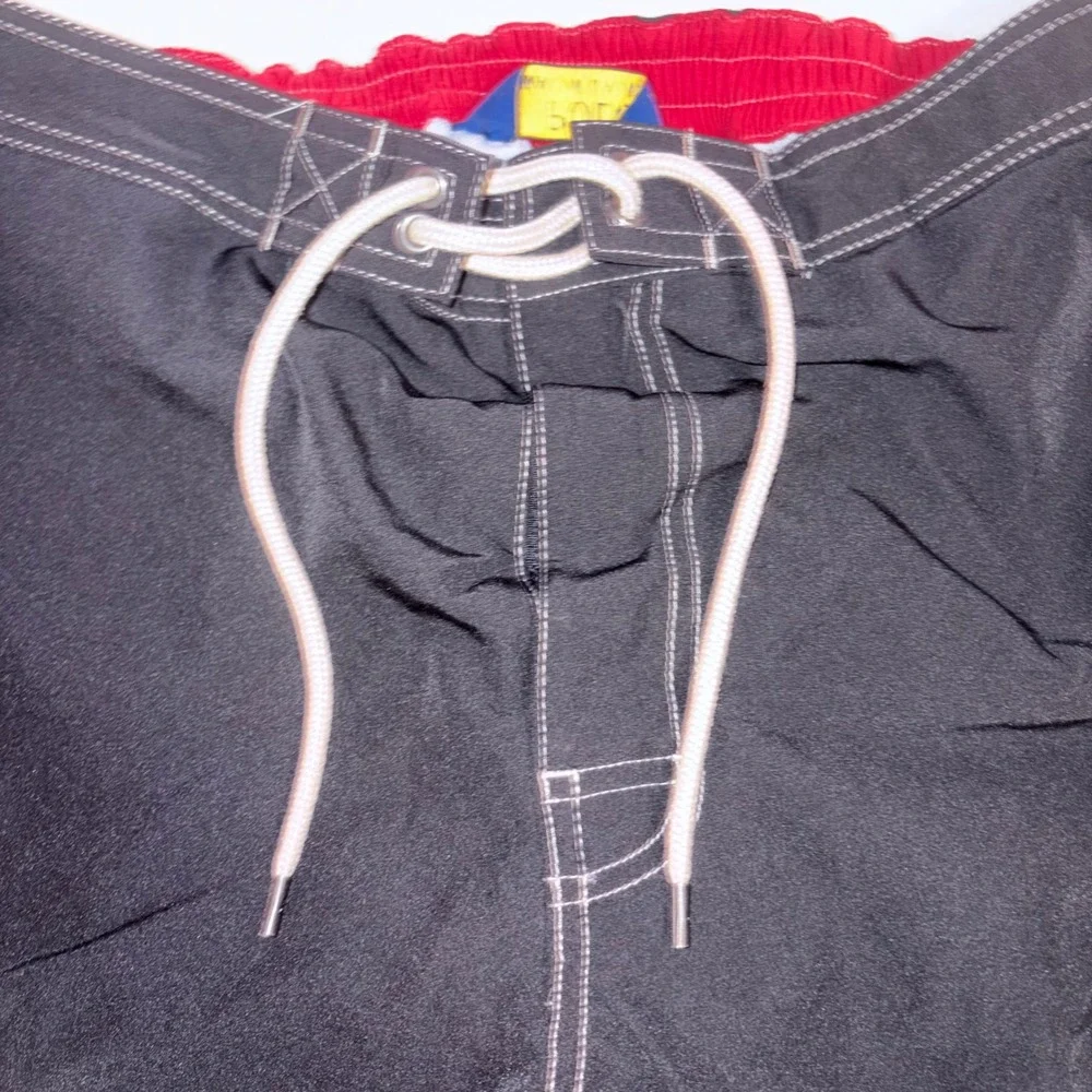 POLO RALPH LAUREN Board Shorts Mens XXL Black Kailua Swim Trunks Cargo Pocket